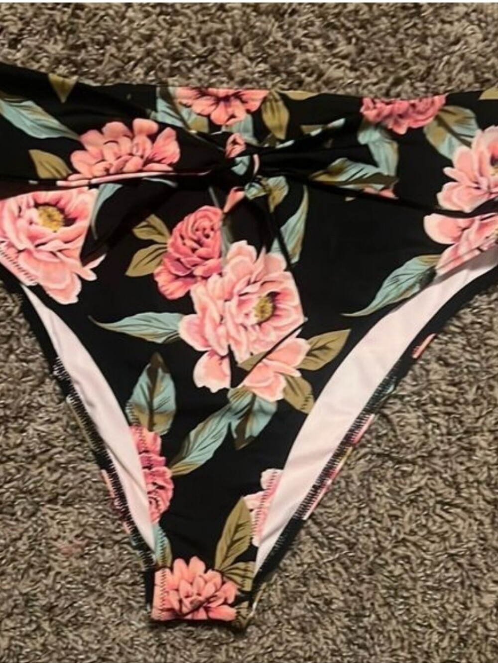Shade & Shore Black and Pink Bikini Swimwear - Picture 4 of 7